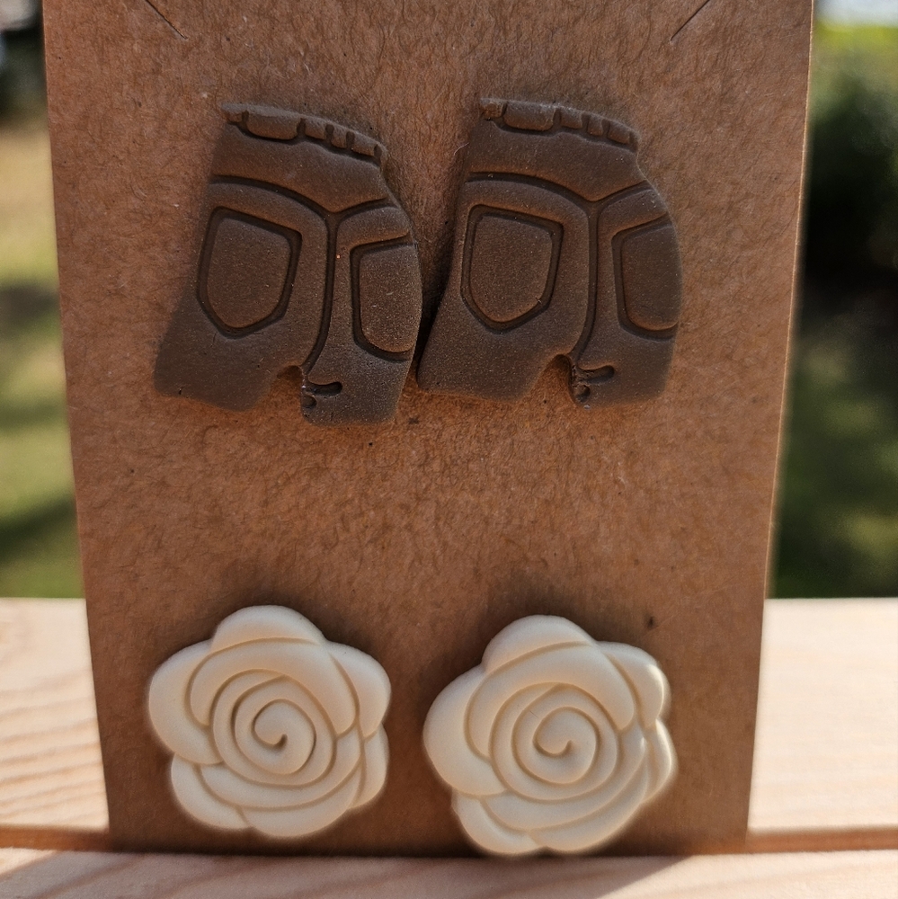 Affordable Handmade Polymer Clay Earrings - Picture 1 of 1